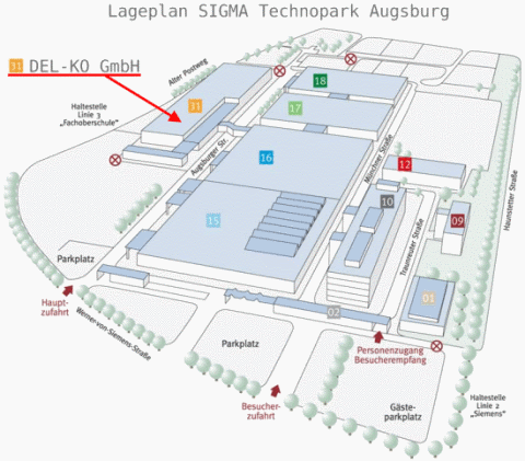 Wegbeschreibung, Lageplan zu DEL-KO GmbH Wegbeschreibung, Lageplan zu DEL-KO GmbH