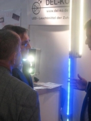Präsentation von neuen LED Lampen und Strahler auf der Messe 9 LED Leuchtmittel Ausstellung GU10 MR16 9